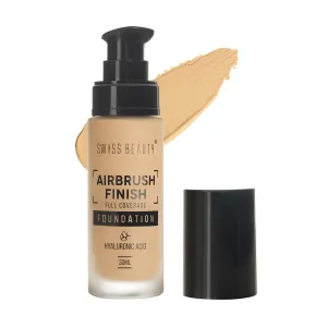 Swiss Beauty Airbrush Finish Full Coverage Waterproof Foundation - Fair Ivory SB-512